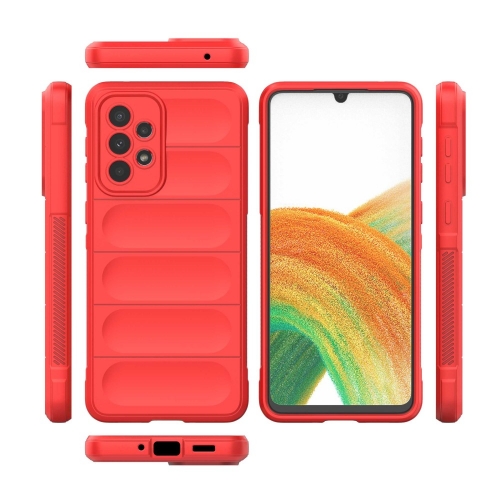 Силиконов калъф Wear-resistant за Samsung Galaxy A33 5G, Червен