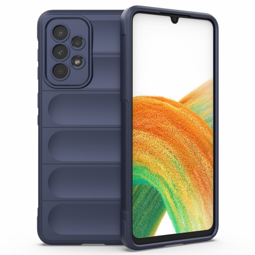 Силиконов калъф Wear-resistant за Samsung Galaxy A33 5G, Тъмно син