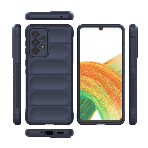 Силиконов калъф Wear-resistant за Samsung Galaxy A33 5G, Тъмно син