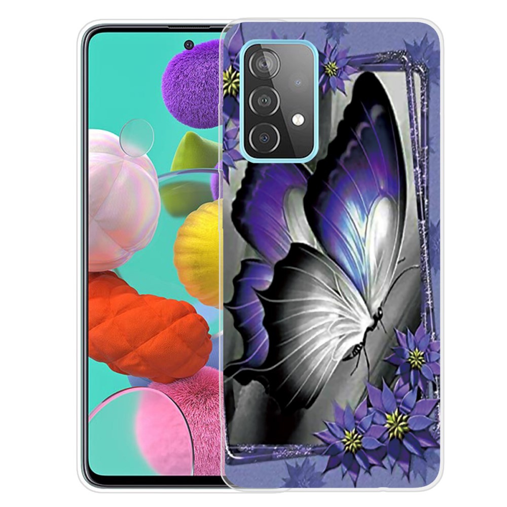 Силиконов гръб за Samsung Galaxy A33 5G, Лилава пеперуда