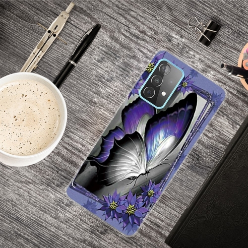 Силиконов гръб за Samsung Galaxy A33 5G, Лилава пеперуда