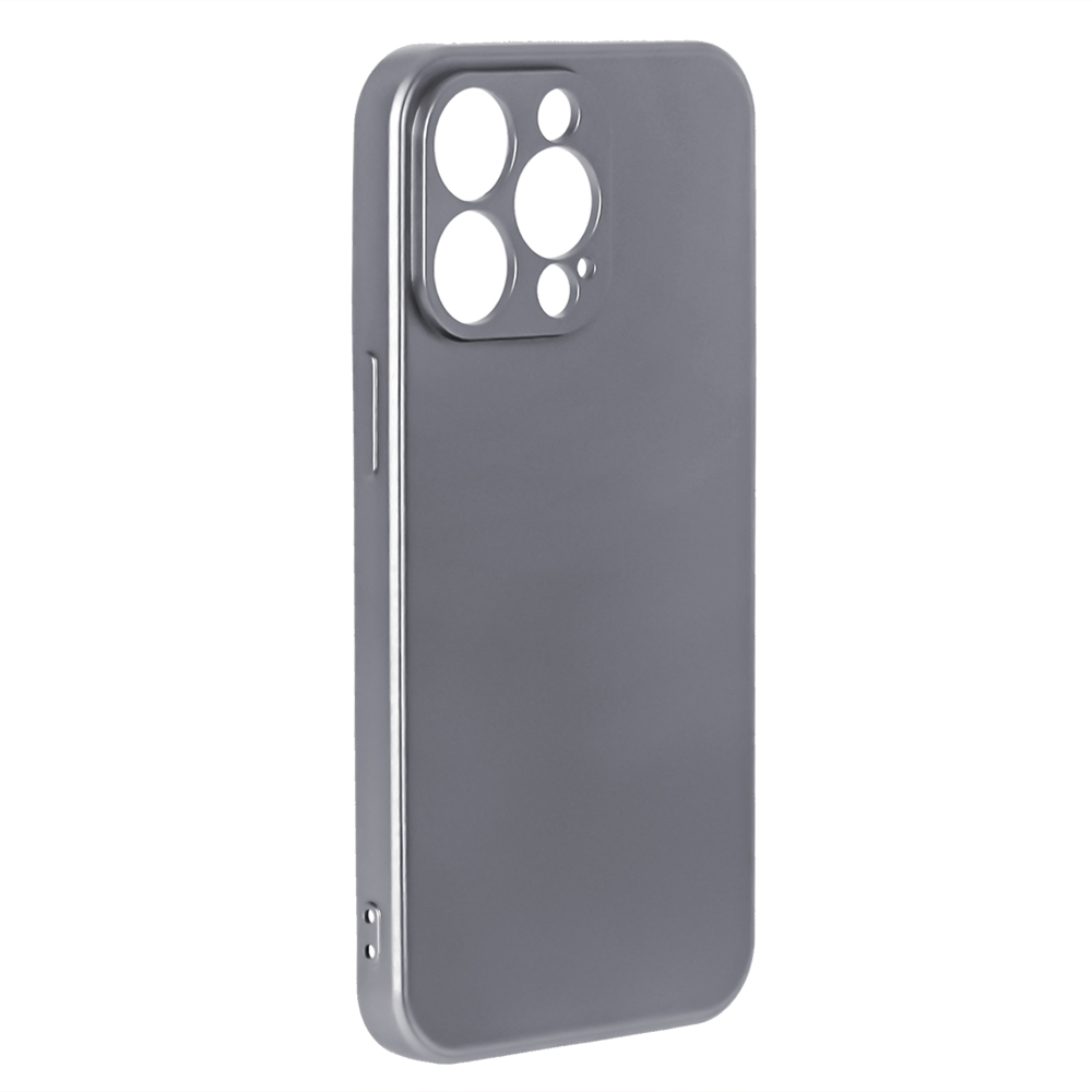 Силиконов калъф METALLIC за iPhone 13 PRO, Сив