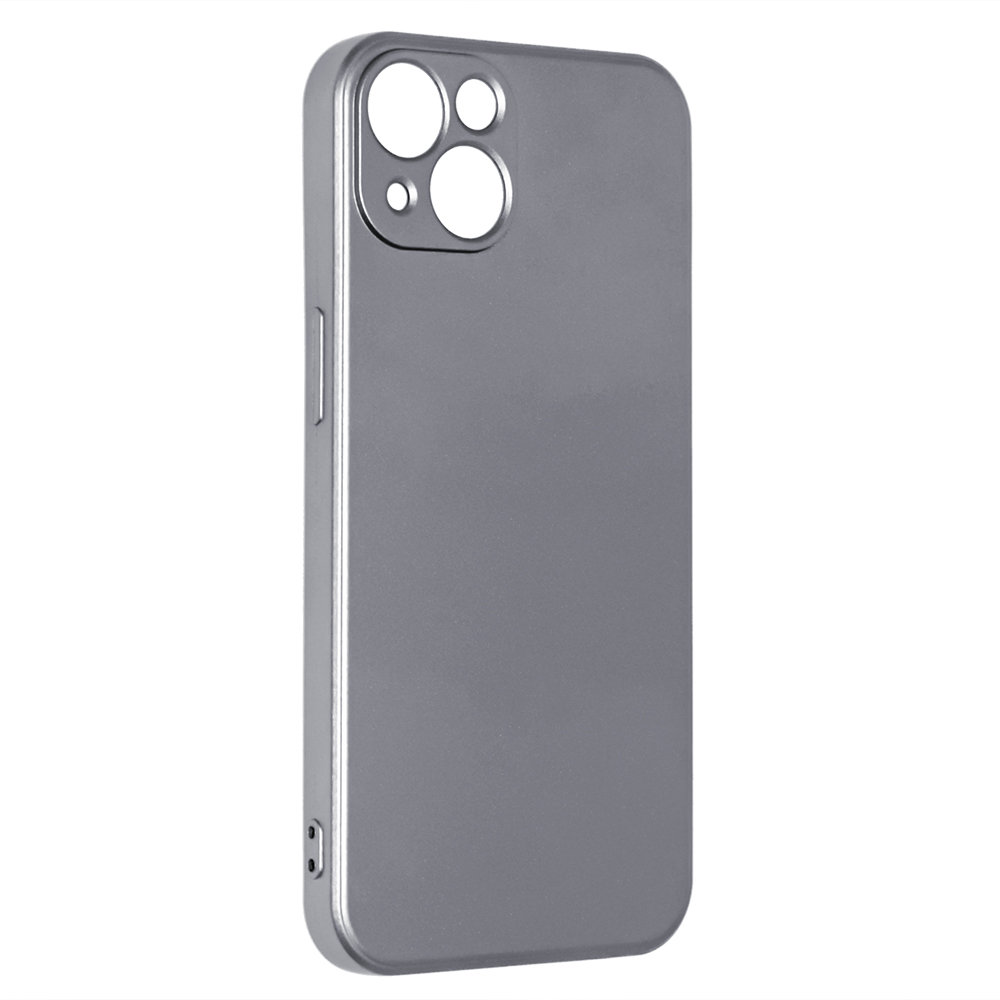 Силиконов калъф METALLIC за iPhone 13, Сив