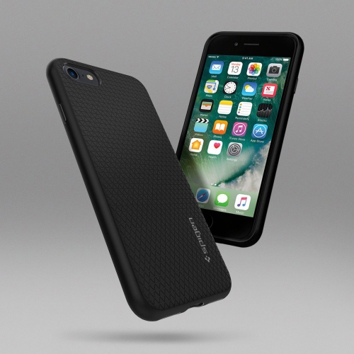 Удароустойчив Калъф Spigen Liquid Air за IPHONE 7, 042CS20511, Matte, Черен