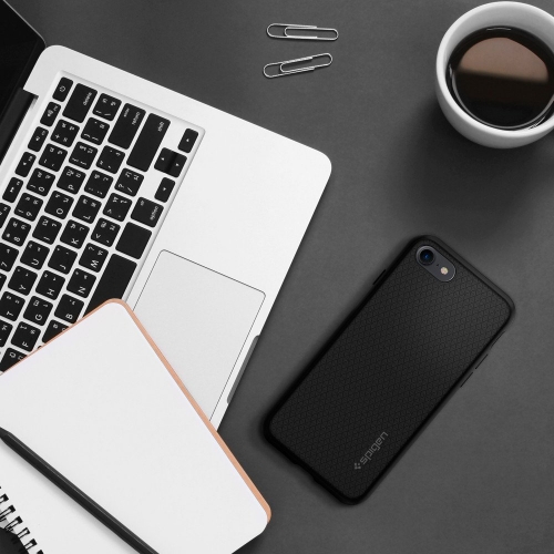 Удароустойчив Калъф Spigen Liquid Air за IPHONE 7, 042CS20511, Matte, Черен