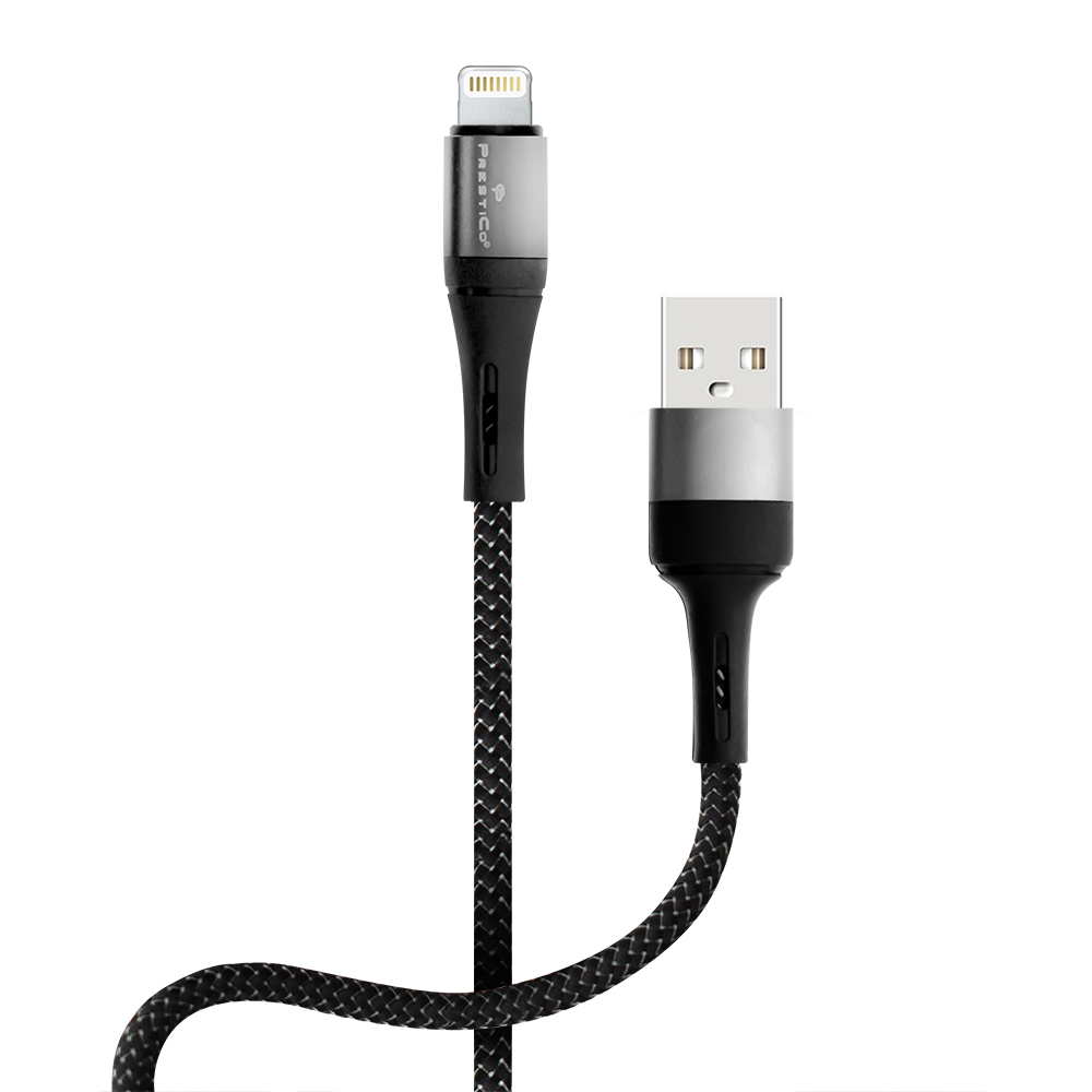 Кабел PRESTICO T10 от USB към LIGHTING, 3.1A, Черен