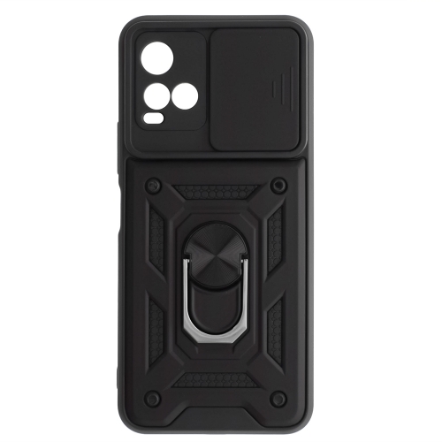 Удароустойчив калъф Slide Camera за Vivo Y21S/Y33S, Черен