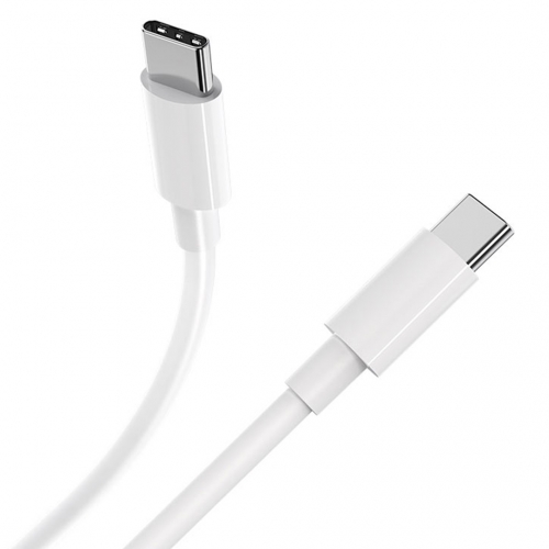 Зарядно Prestico F8S, 220V, USB-C, с кабел USB-C към USB-C, 20W, PD, Бял