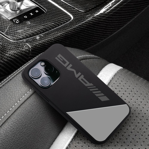 Калъф AMG Liquid за iPhone 13 Pro, Черен- Сив