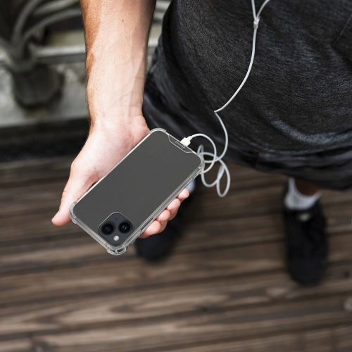 Удароустойчив калъф Armor Jelly Roar за iPhone 14 Plus, Прозрачен