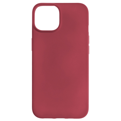Силиконов калъф Level за iPhone 14 Plus, Тъмно червен