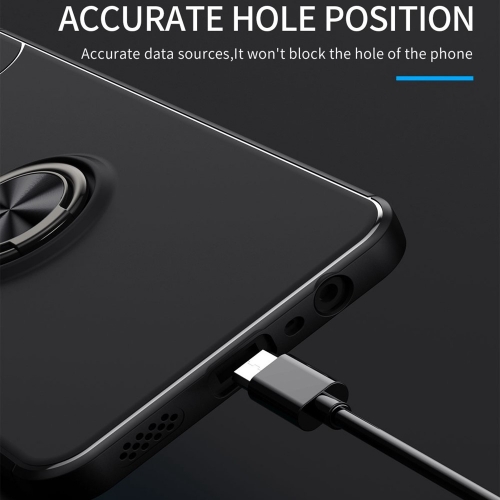 Силиконов калъф Ring Magnetic за Realme C30 4G, Черен