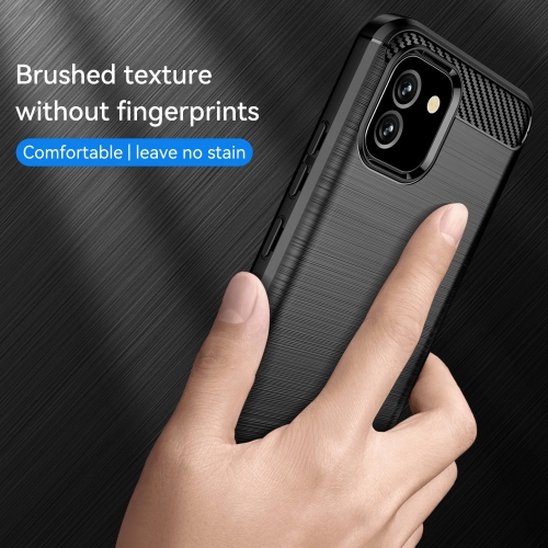 Силиконов Калъф Carbon за Samsung Galaxy A03, черен