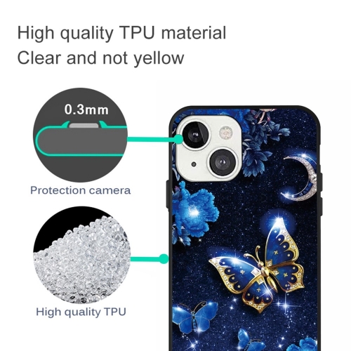 Силиконов калъф Matte за iPhone 14 Plus, Пеперуда