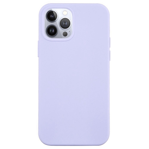 Силиконов калъф Anti-scratch за iPhone 14 Pro, Светло лилав