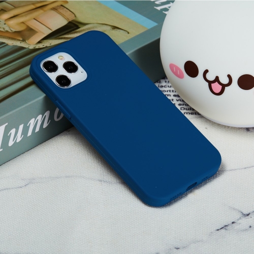 Силиконов калъф Anti-scratch за iPhone 13 Pro Max, Тъмно Син