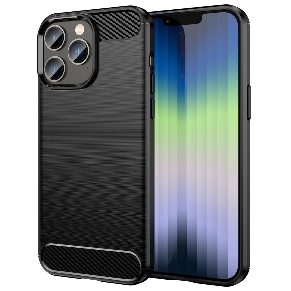 Силиконов Калъф Carbon за Iphone 14 Pro Max, черен