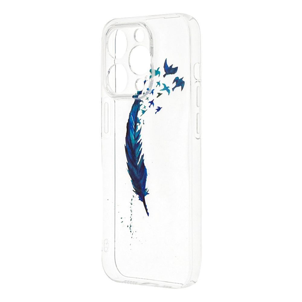 Силиконов калъф за iPhone 14 Pro, Перо