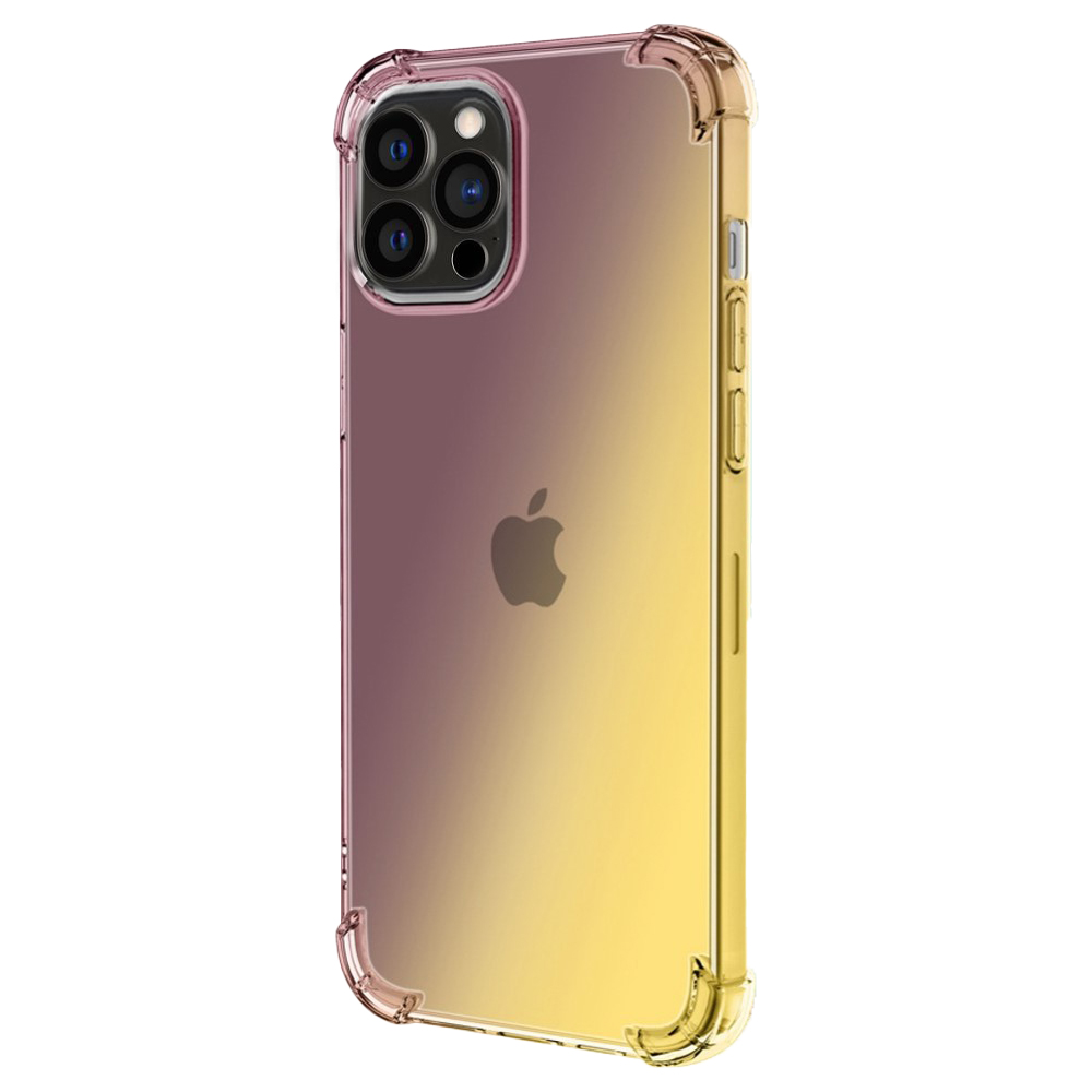 Силиконов калъф Gradient Design Iphone 14 Pro, златист