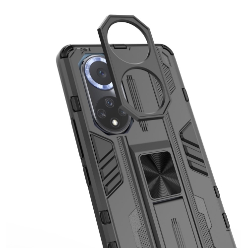 Удароустойчив калъф Shockproof за Honor 50 / Nova 9, с поставка, Черен
