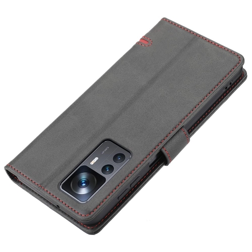Калъф Тефтер Horizontal Line за Xiaomi 12T 5G / 12T Pro 5G / Redmi K50 Ultra 5G, черен