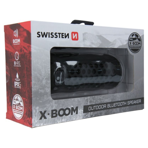 Преносима колонка Swissten, Bluetooth, X-BOOM, черен
