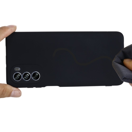 Силиконов калъф Anti-Scratch за Motorola Moto G62 5G, черен