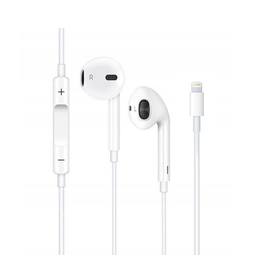 Слушалки с микрофон Prestico HF3, LIGHTNING, бял