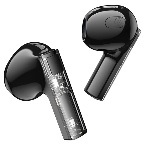 Слушалки Borofone TWS BW23 Crystal Bean Transparent Edition, черен