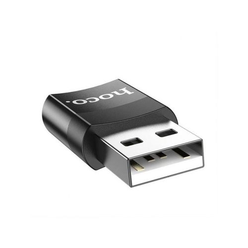 Адаптер HOCO OTG USB A къмType C UA17, female, черен