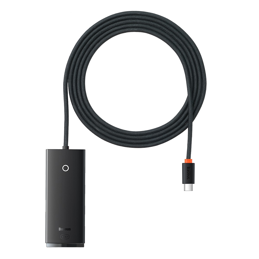 Адаптер Baseus Hub, Type C към 4 X USB3.0, 2 m, черен