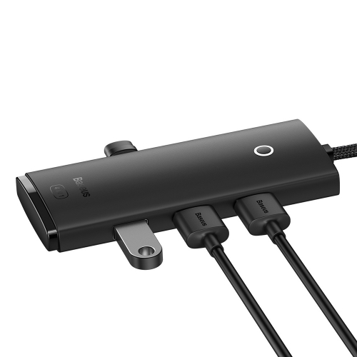 Адаптер Baseus Hub, Type C към 4 X USB3.0, 2 m, черен