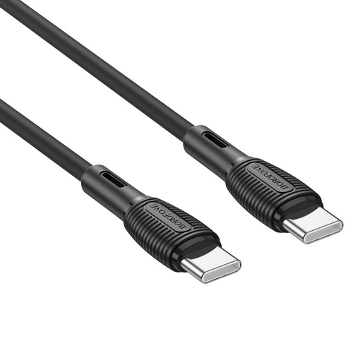Кабел BOROFONE BX86 Advantage Type C към Type C, 60W, 1M, черен