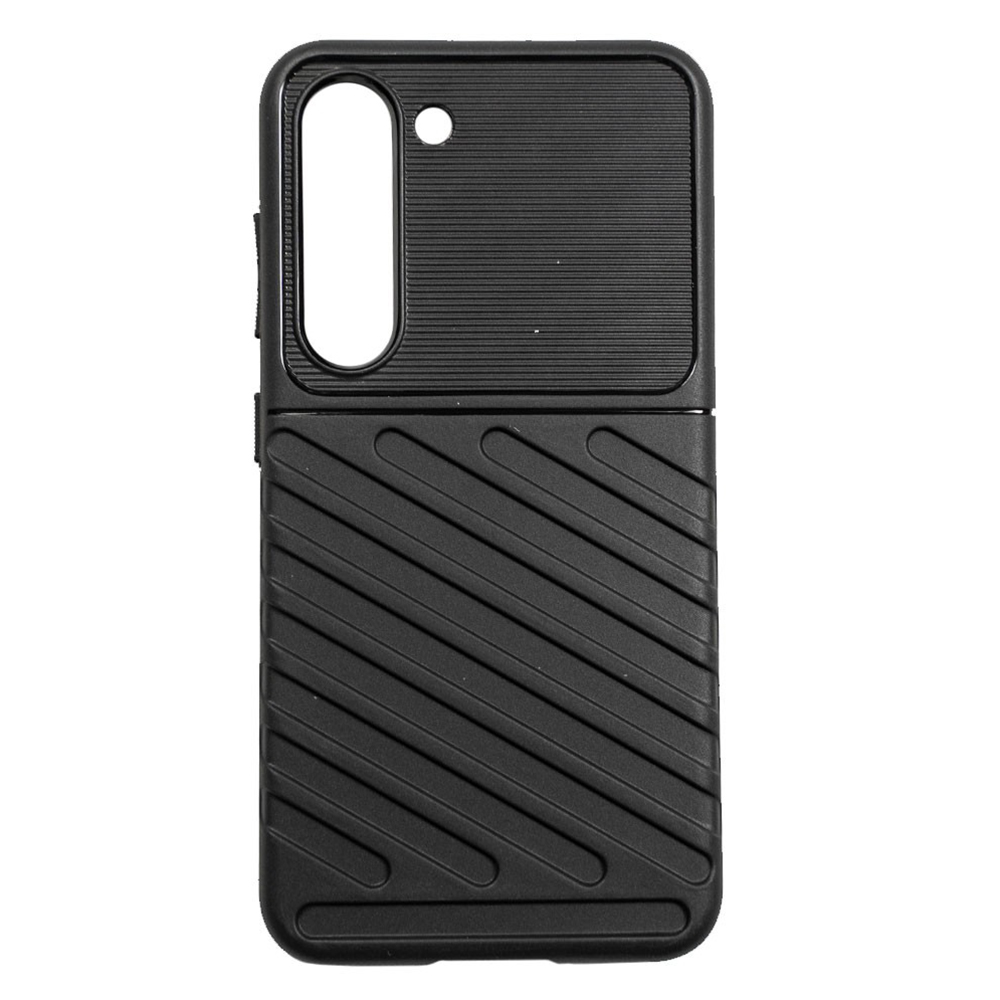 Силиконов калъф Thunder за Samsung Galaxy S23, черен