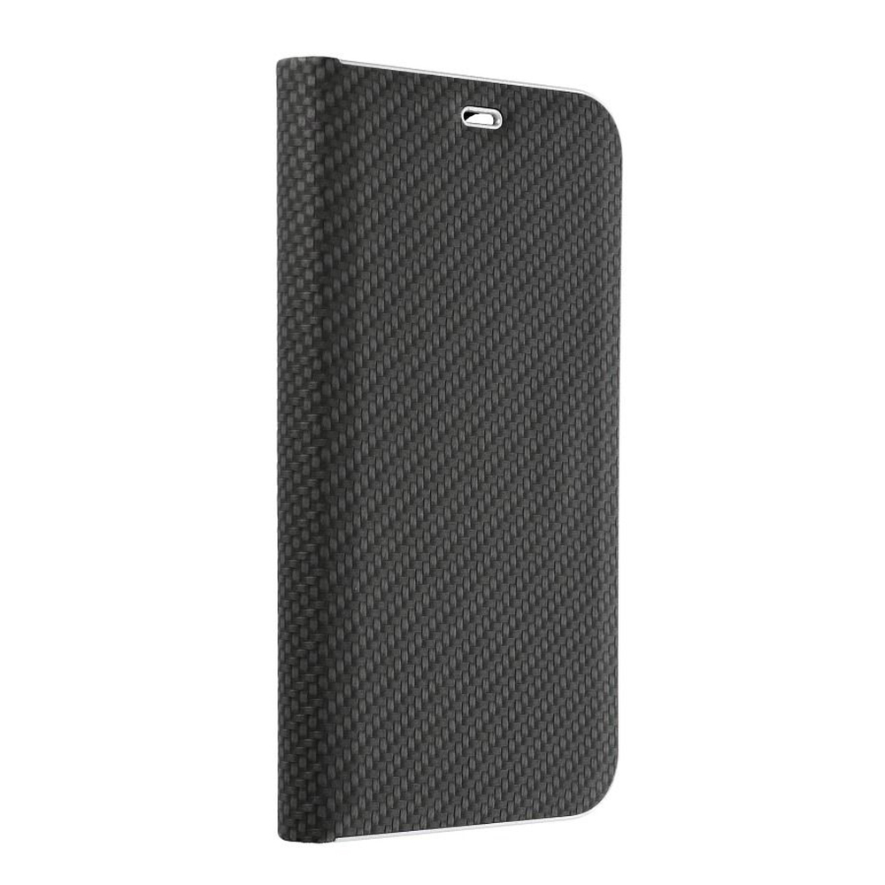 Калъф Тефтер Carbon Luna за Samsung Galaxy S23, черен