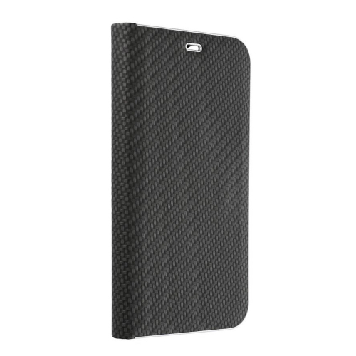 Калъф Тефтер Carbon Luna за Samsung Galaxy S23, черен