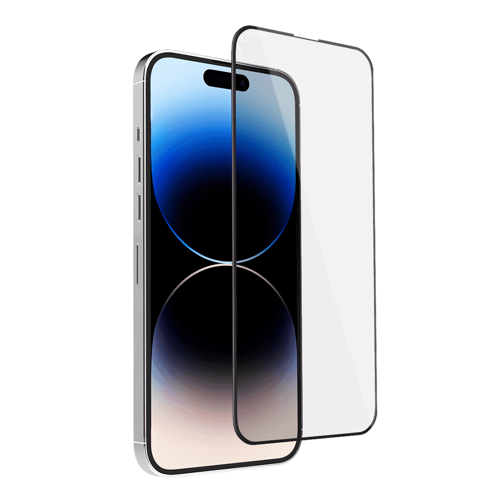 Стъклен протектор Veason 6D Pro Full Glue за iPhone 14 Pro, черен