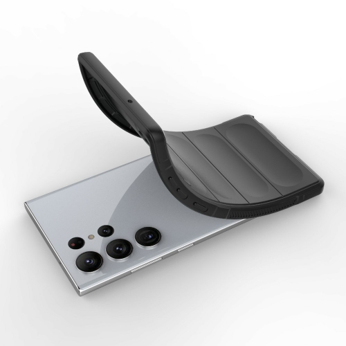 Силиконов калъф Wear-resistant за Samsung Galaxy S23 Ultra, черен
