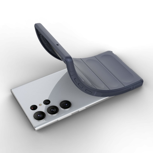 Силиконов калъф Wear-resistant за Samsung Galaxy S23 Ultra, тъмно син