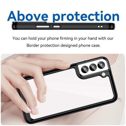 Удароустойчив калъф Acrylic Protect за Samsung Galaxy S23, черен