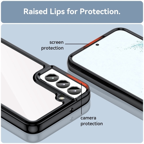 Удароустойчив калъф Acrylic Protect за Samsung Galaxy S23 Plus, черен