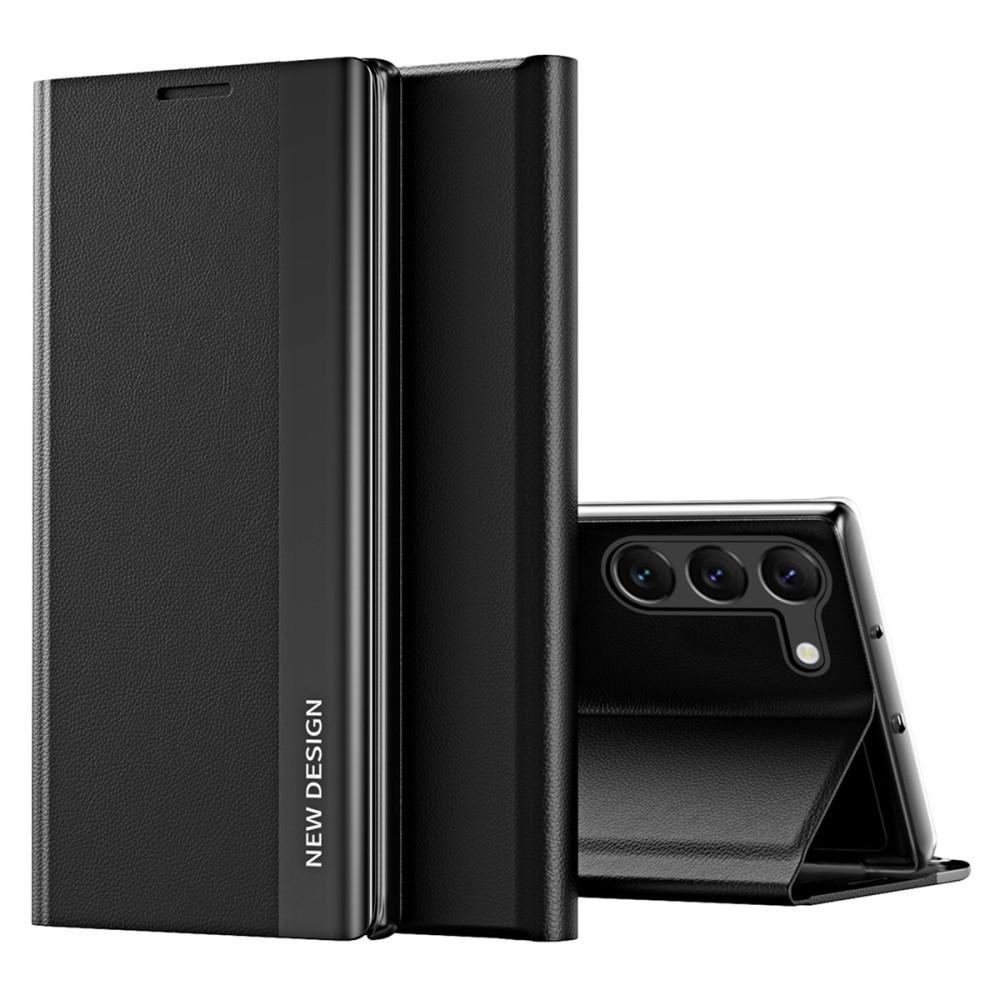 Калъф Тефтер Electroplating за Samsung Galaxy S23, черен