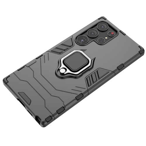 Удароустойчив Калъф Hybrid Cover за Samsung Galaxy S23 Ultra, с поставка, Черен