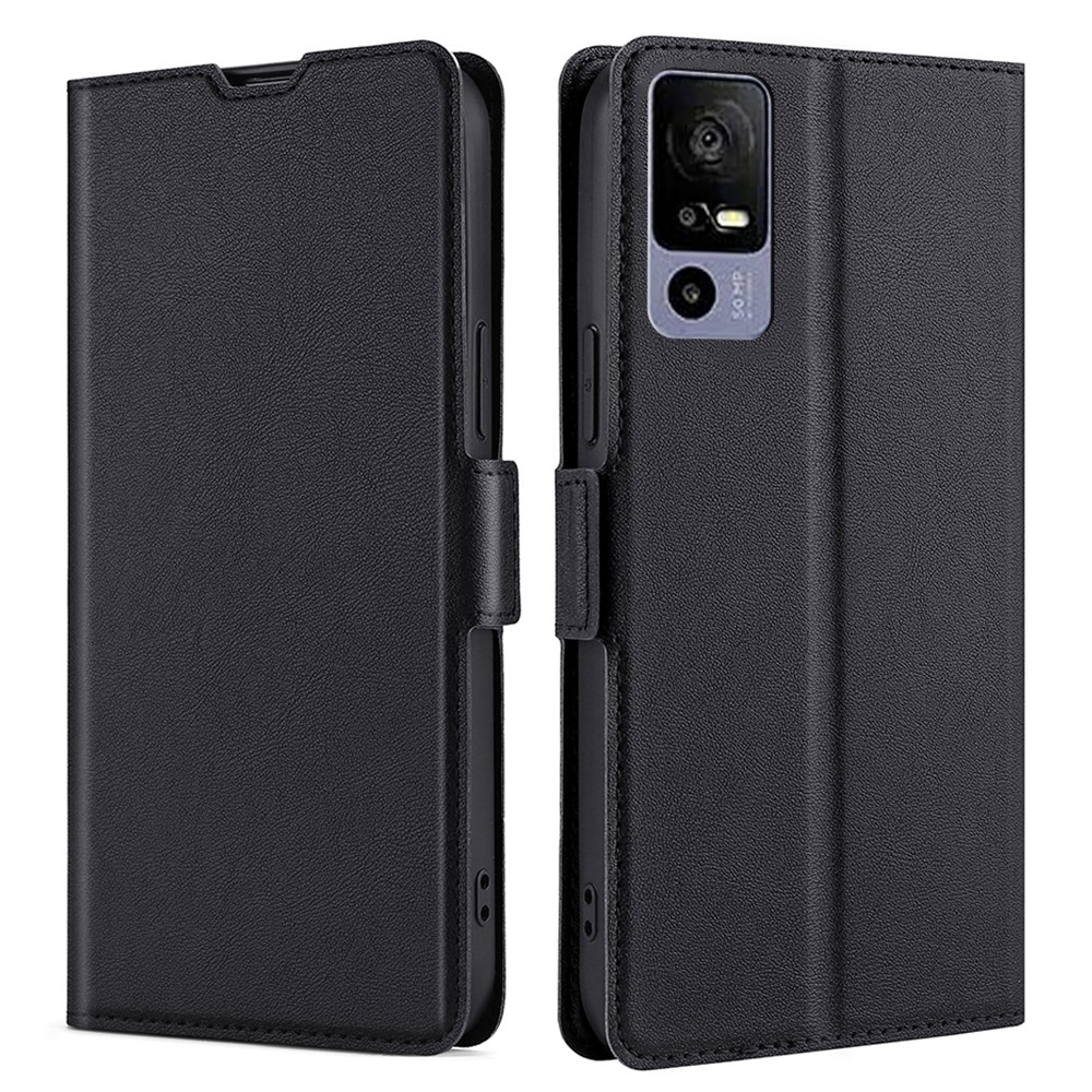 Калъф тефтер PU Leather за TCL 40R, Черен
