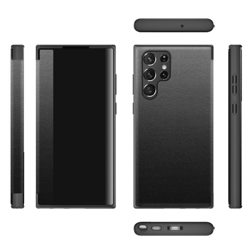 Калъф Тефтер Flip Cover за Samsung Galaxy S23 Ultra, черен