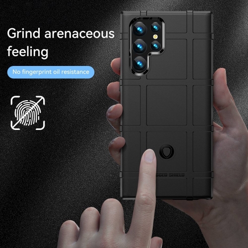 Удароустойчив Калъф Grid за Samsung Galaxy S23 Ultra, черен