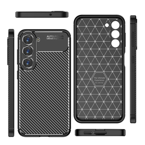 Силиконов Калъф Carbon за Samsung Galaxy S23 Plus, черен