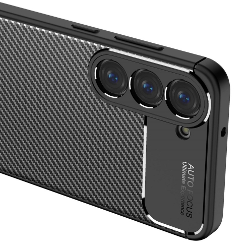 Силиконов Калъф Carbon за Samsung Galaxy S23 Plus, черен