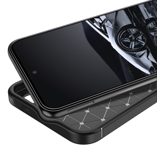 Силиконов Калъф Carbon за Samsung Galaxy S23 Plus, черен