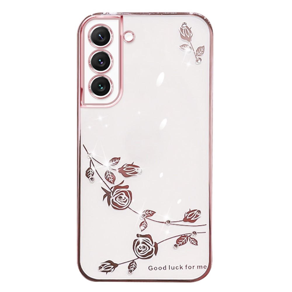 Силиконов калъф FLOWER за Samsung Galaxy S23 Plus, розов